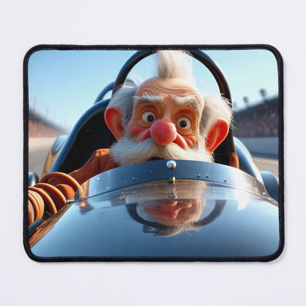 Item preview, Old Man driving a formula 1 race car designed and sold by Colin Bentham.