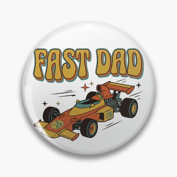 Artikelvorschau, Retro Groovy Fast Dad Vintage Rennwagen entworfen und verkauft von TeNovaStudio.