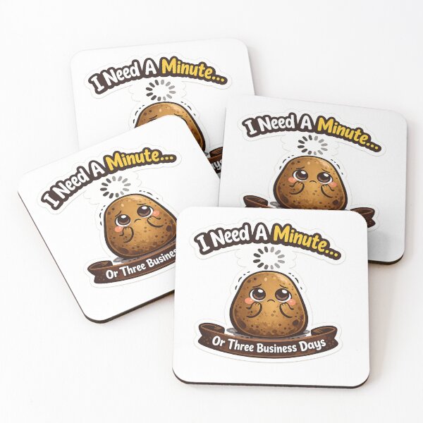 Item preview, I Need a Minute Funny Mood Sticker designed and sold by Jyotisima8929.