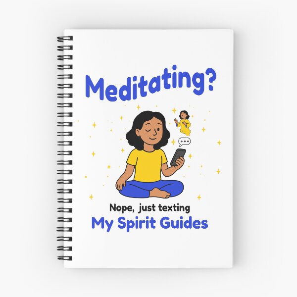 Item preview, Meditating? Nope, just texting my Sporit Guides designed and sold by cgrafix.