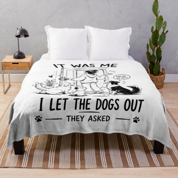 Item preview, It Was Me I Let The Dogs Out They Asked – Funny Dog Owner Shirt designed and sold by La-Nuna.