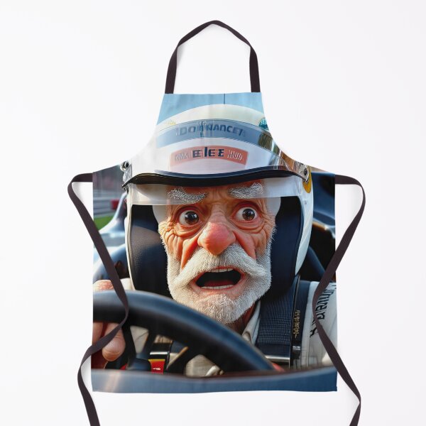 Item preview, Old Man driving a formula 1 race car designed and sold by Colin Bentham.
