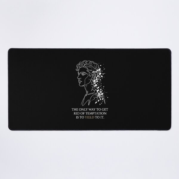 Item preview, Yield To Temptation Dorian Gray Oscar Wilde Shattered Line Art designed and sold by Fenay Designs.