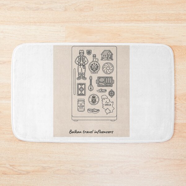 Item preview, Balkan Travel Influencers Funny Fridge Magnet Design designed and sold by Mastalina99.