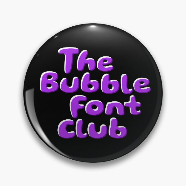 Item preview, The Bubble Font Club bubble font design on black designed and sold by JRDoesDesign-82.
