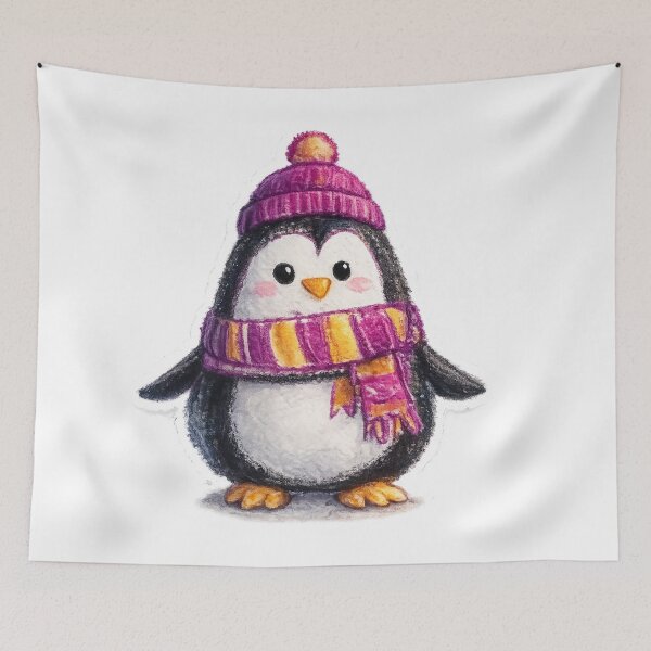 Item preview, penguin with scarf designed and sold by DeatheGreapeR.