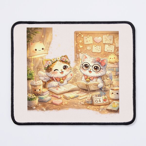 Item preview, Mochi & Lumi – Cozy Study Time with Mochi & Lumi designed and sold by Mochi Studio.