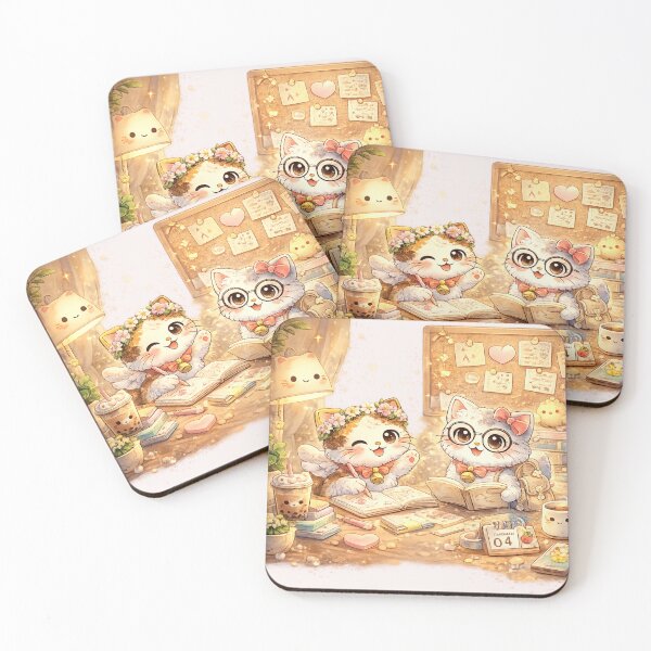 Item preview, Mochi & Lumi – Cozy Study Time with Mochi & Lumi designed and sold by Mochi Studio.