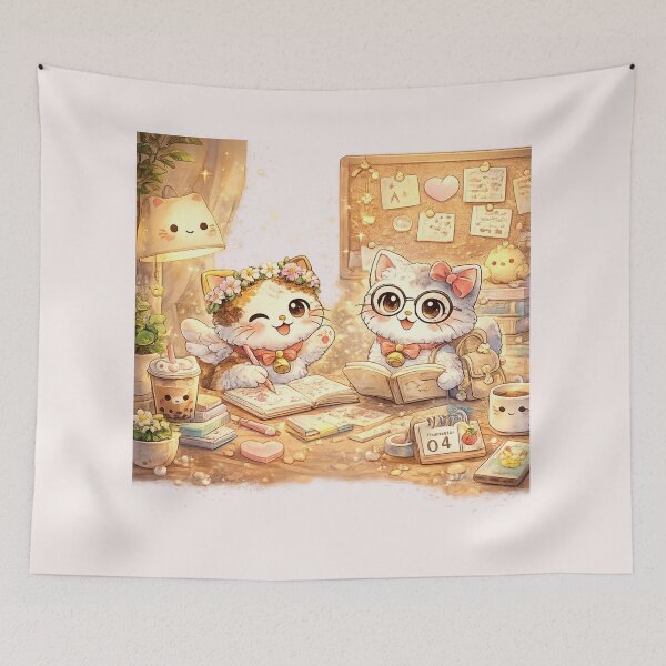 Item preview, Mochi & Lumi – Cozy Study Time with Mochi & Lumi designed and sold by Mochi Studio.
