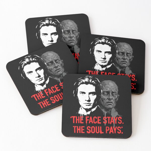 Item preview, The Face Stays The Soul Pays Dorian Gray Street Art Portrait designed and sold by Fenay Designs.
