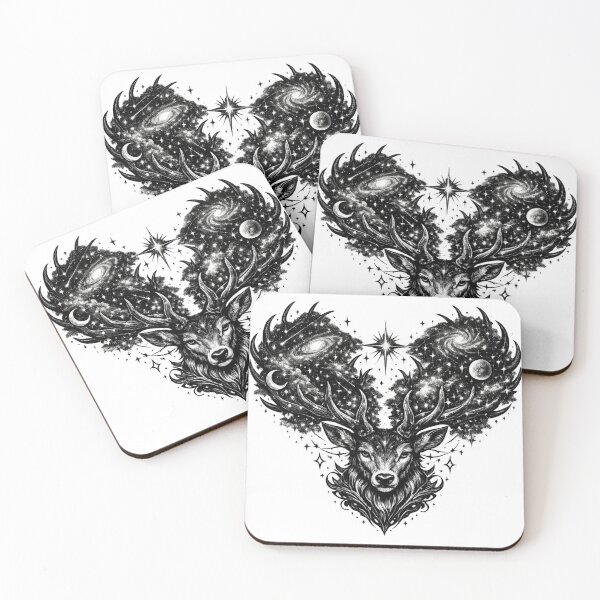 Item preview, Celestial Stag Cosmic Antlers Design designed and sold by Ethan Cross Digital.