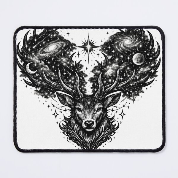 Item preview, Celestial Stag Cosmic Antlers Design designed and sold by Ethan Cross Digital.