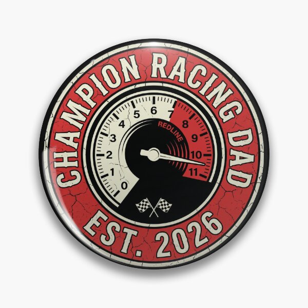 Artikelvorschau, Vintage Champion Racing Dad Est 2026 Drehzahlmesser entworfen und verkauft von TeNovaStudio.