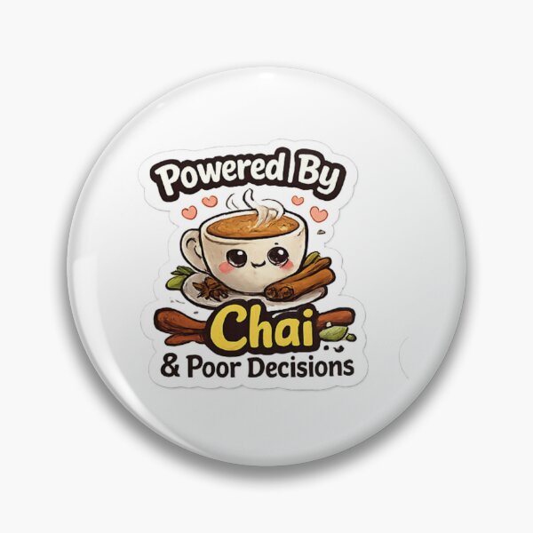 Item preview, Powered by Chai & Good Vibes Sticker designed and sold by Jyotisima8929.
