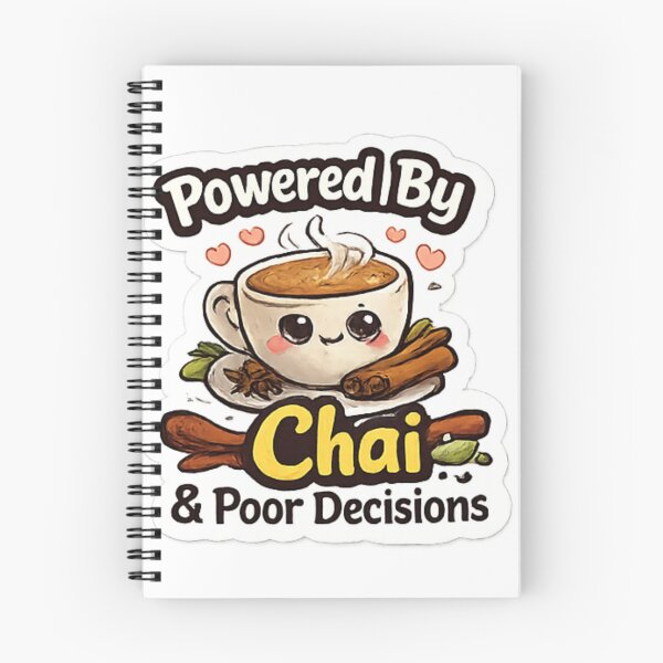 Item preview, Powered by Chai & Good Vibes Sticker designed and sold by Jyotisima8929.