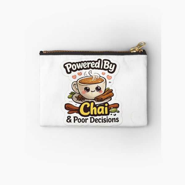 Item preview, Powered by Chai & Good Vibes Sticker designed and sold by Jyotisima8929.