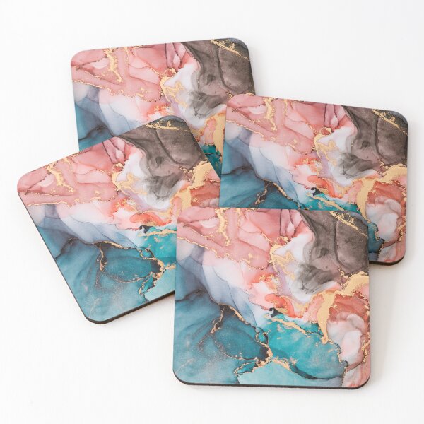 Item preview, Soft waves of translucent colors with flashes of gold designed and sold by OtterFactory.