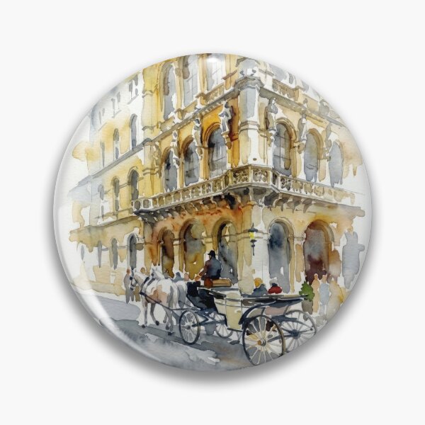Item preview, Vienna Carriage Watercolor designed and sold by caracatita75.