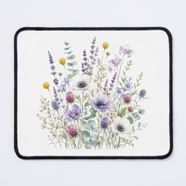 Item preview, Pastel Wildflower Bouquet Watercolor designed and sold by PetalGarden.