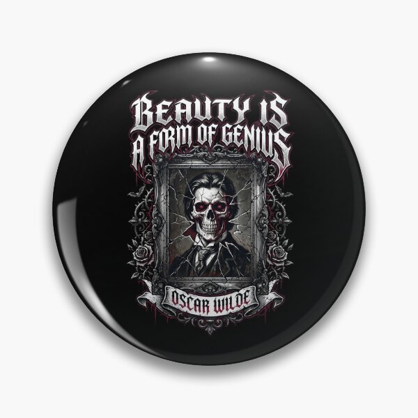 Item preview, Dorian Gray Beauty Is A Form Of Genius Skull Portrait Oscar Wilde designed and sold by Fenay Designs.