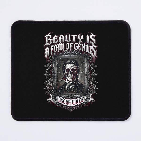 Item preview, Dorian Gray Beauty Is A Form Of Genius Skull Portrait Oscar Wilde designed and sold by Fenay Designs.