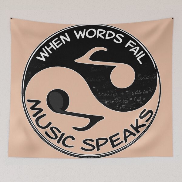 Item preview, When Words Fail Music Speaks designed and sold by LuluLeb.
