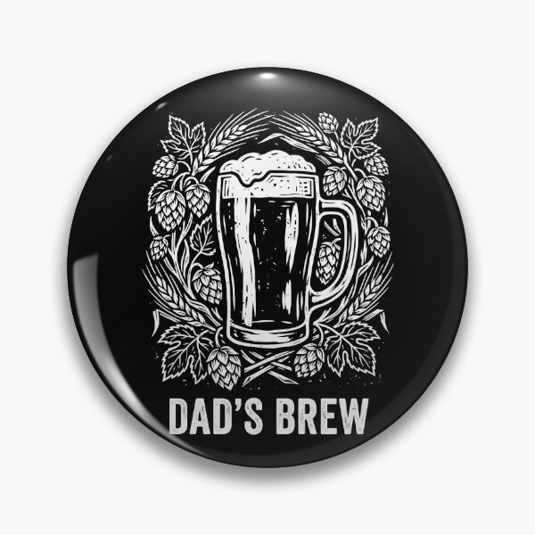 Item preview, Vintage Linocut Dad's Brew Craft Beer designed and sold by TeNovaStudio.