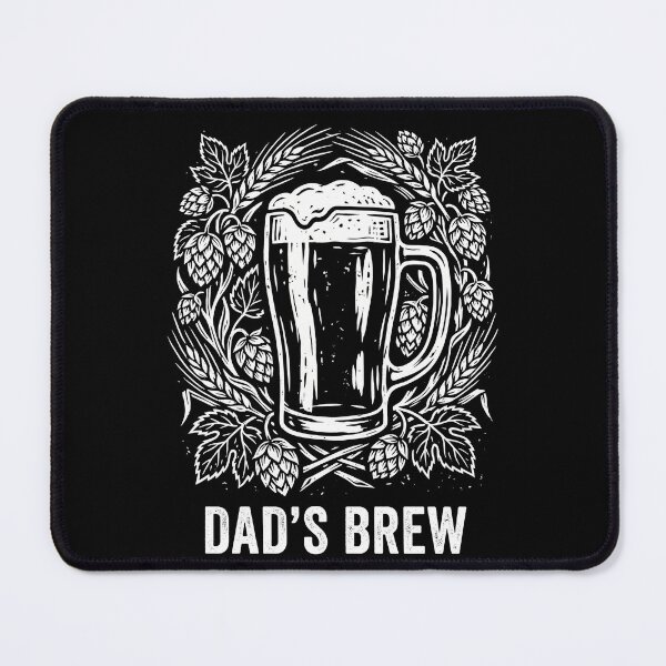 Item preview, Vintage Linocut Dad's Brew Craft Beer designed and sold by TeNovaStudio.