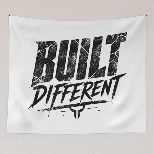 Item preview, Built Different Gym Motivation Tee designed and sold by Stylestickers55.