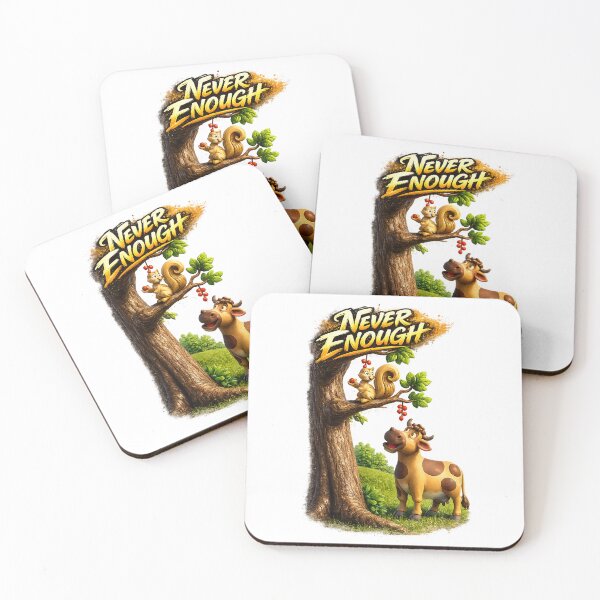 Item preview, Never Enough - Cow and Squirrel  designed and sold by Gowoo Lifestyle.