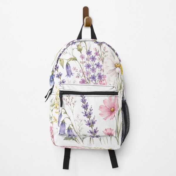 Artikelvorschau, Aquarell einer pastellfarbenen Wildblumenwiese entworfen und verkauft von PetalGarden.