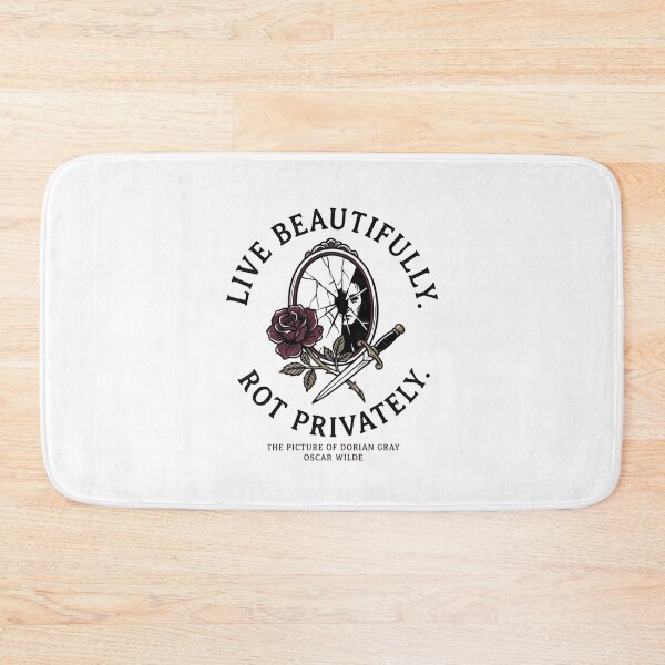 Item preview, Dorian Gray Live Beautifully Rot Privately Mirror Oscar Wilde Art designed and sold by Fenay Designs.