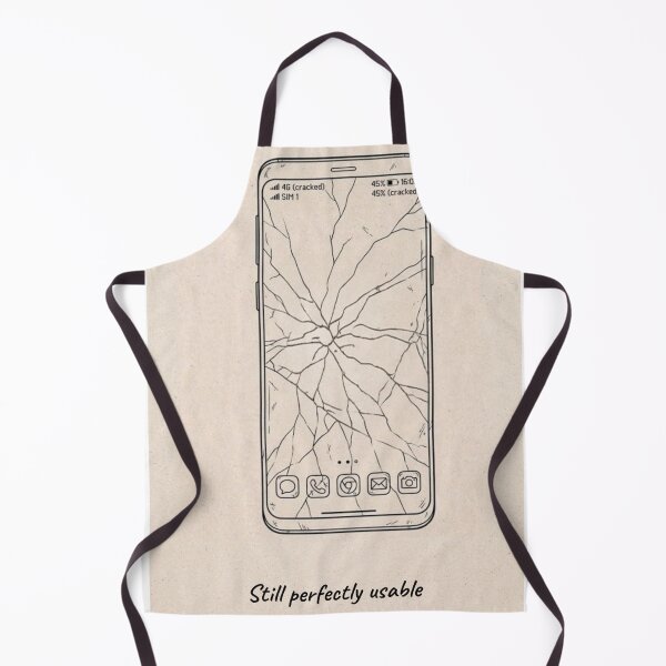 Item preview, Still Perfectly Usable Cracked Phone Meme designed and sold by Mastalina99.