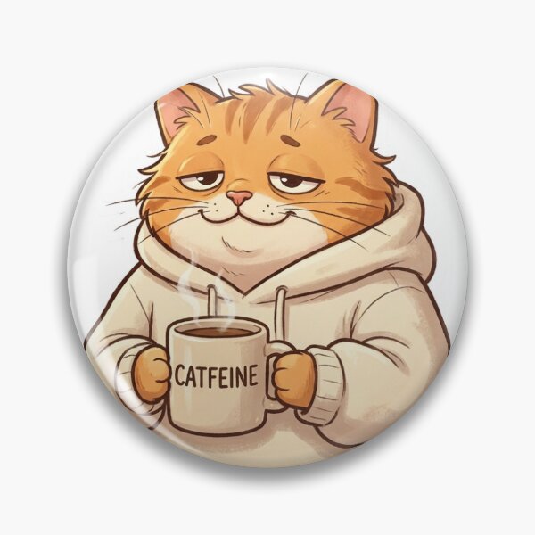 Item preview, cat with a coffe designed and sold by misbahsiro.
