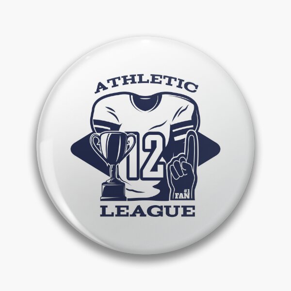 Item preview, Vintage Athletic League Jersey 12 Trophy #1 Fan Sticker designed and sold by topprinting.