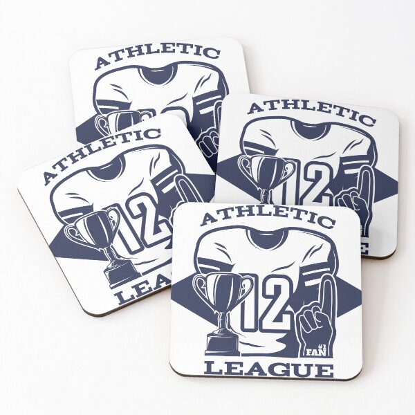 Item preview, Vintage Athletic League Jersey 12 Trophy #1 Fan Sticker designed and sold by topprinting.