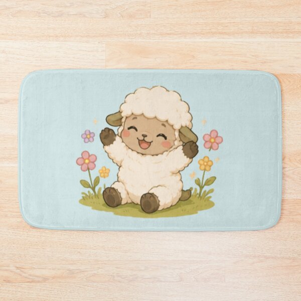 Item preview, Cute Happy Spring Sheep designed and sold by MellowMunchkins.