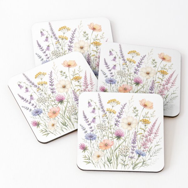 Item preview, Delicate Summer Wildflowers Watercolor designed and sold by PetalGarden.