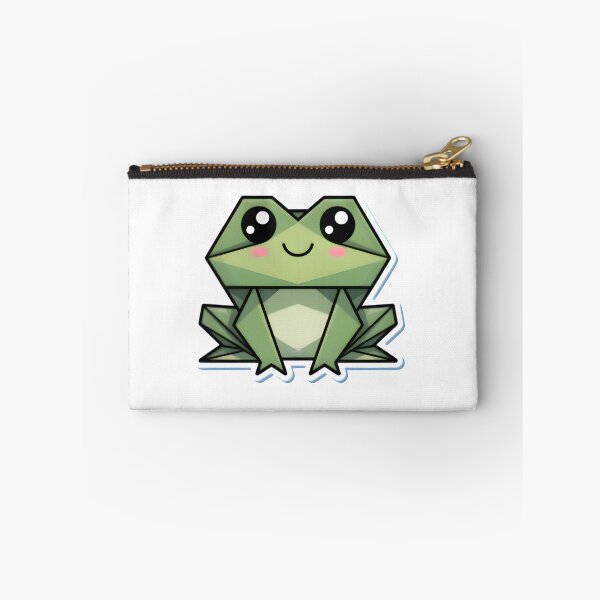 Item preview, Cute Origami Frog Sticker | Kawaii Geometric Frog Art for Veterinary & Animal Lovers designed and sold by Bettybee00.
