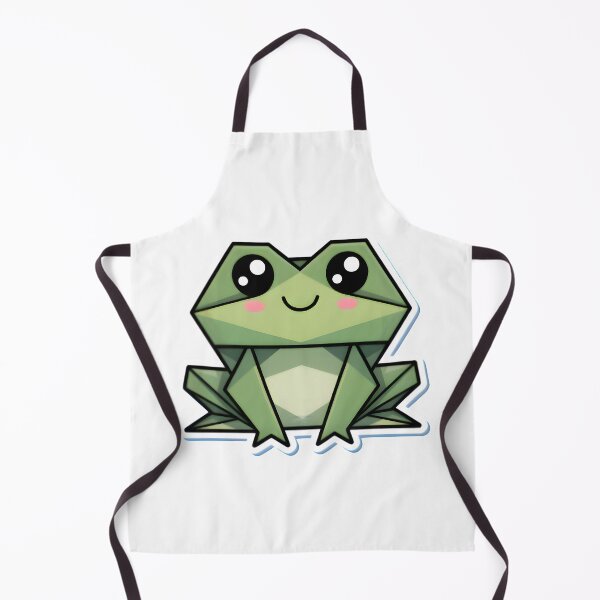 Item preview, Cute Origami Frog Sticker | Kawaii Geometric Frog Art for Veterinary & Animal Lovers designed and sold by Bettybee00.