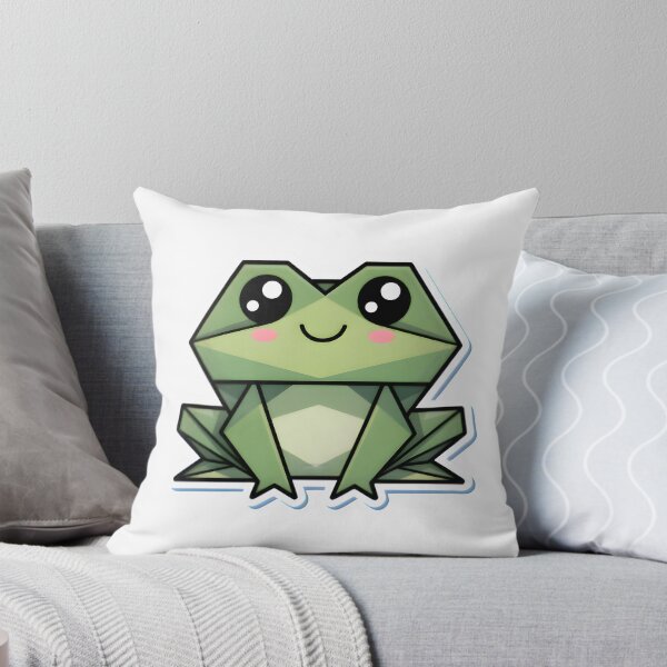 Item preview, Cute Origami Frog Sticker | Kawaii Geometric Frog Art for Veterinary & Animal Lovers designed and sold by Bettybee00.