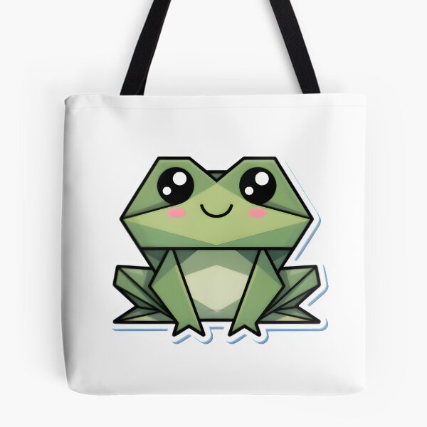 Item preview, Cute Origami Frog Sticker | Kawaii Geometric Frog Art for Veterinary & Animal Lovers designed and sold by Bettybee00.