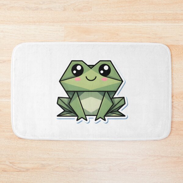 Item preview, Cute Origami Frog Sticker | Kawaii Geometric Frog Art for Veterinary & Animal Lovers designed and sold by Bettybee00.