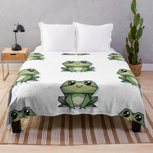 Item preview, Cute Origami Frog Sticker | Kawaii Geometric Frog Art for Veterinary & Animal Lovers designed and sold by Bettybee00.