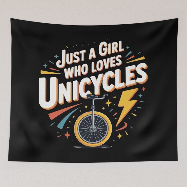 Item preview, Just  A Girl Who Love's Unicycles designed and sold by ZooStateofMind.