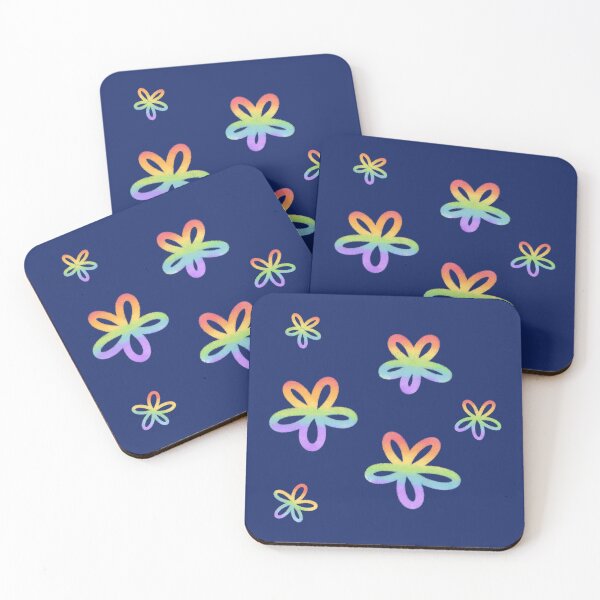 Item preview, Pastel Rainbow Airbrush Flowers Retro Floral Art designed and sold by SolutionsArt.