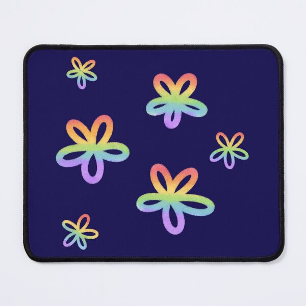 Item preview, Pastel Rainbow Airbrush Flowers Retro Floral Art designed and sold by SolutionsArt.