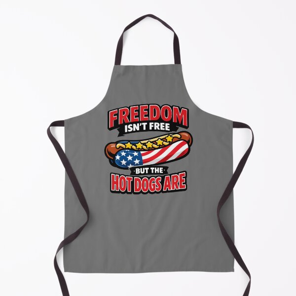 Item preview, Freedom Isn't Free But the Hot Dogs Are — Funny Patriotic American Flag Hot Dog Design designed and sold by Mikoff04-arts.