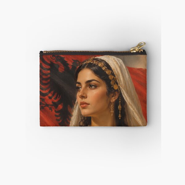 Item preview, Albanian girl portrait airbrush illustration designed and sold by X-ecute.