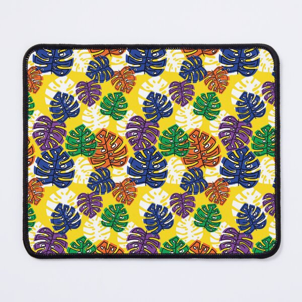 Item preview, Bold Monstera Leaf Pattern – Colorful Tropical Plant Print Retro Pop Art Yellow designed and sold by Zaya_art.